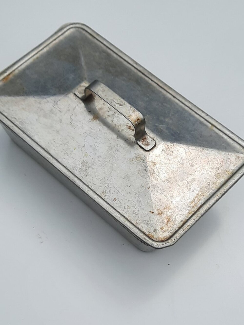 Vintage Covered Aluminum Bread Meatloaf Cake Loaf Baking Pan 9.5x5.5 Unbranded